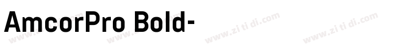AmcorPro Bold字体转换